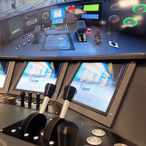 Simulador ForAvant para el curso de maquinista de tren